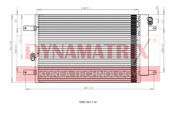 Condenser, air conditioning (DR94575)