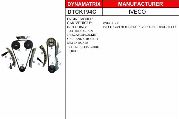 Timing Chain Kit (DTCK194C)