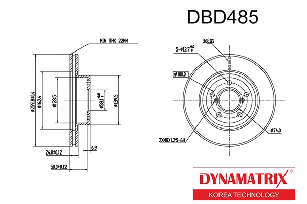 Brake Disc (DBD485)