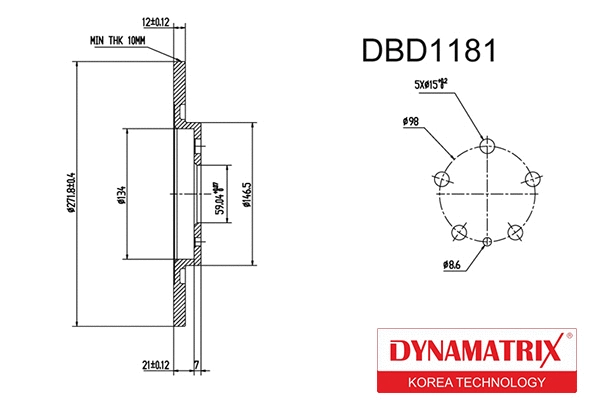 Brake Disc (DBD1181)