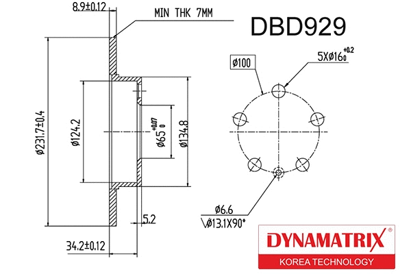 Brake Disc (DBD929)