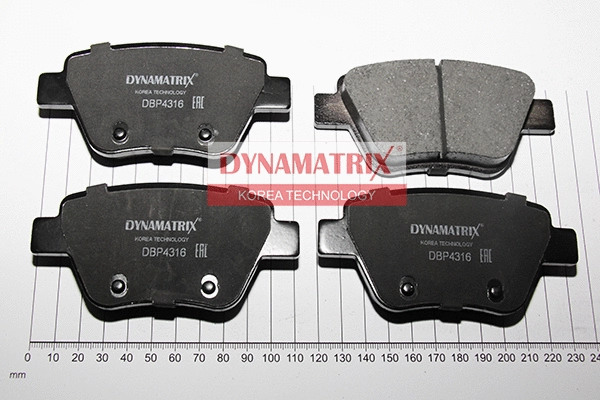 Brake Pad Set, disc brake (DBP4316)