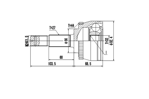 Joint Kit, drive shaft (DCV841028)