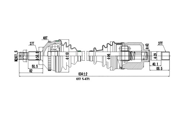 Drive Shaft (DDS210016)