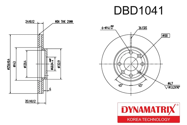 Brake Disc (DBD1041)