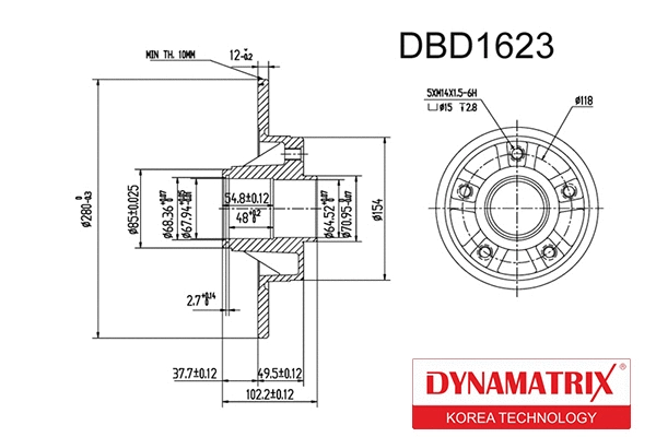 Brake Disc (DBD1623)