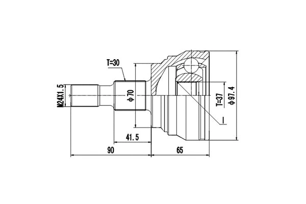 Joint Kit, drive shaft (DCV805007)