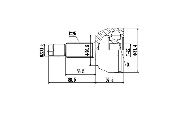 Joint Kit, drive shaft (DCV818006)