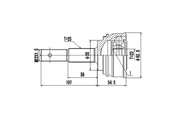 Joint Kit, drive shaft (DCV841001)