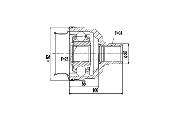 Joint Kit, drive shaft (DCV644005)