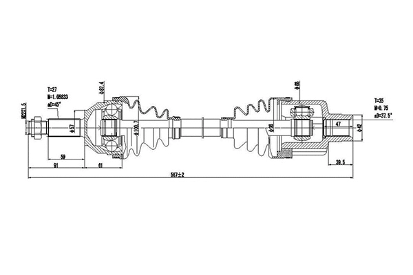 Drive Shaft (DDS218005)