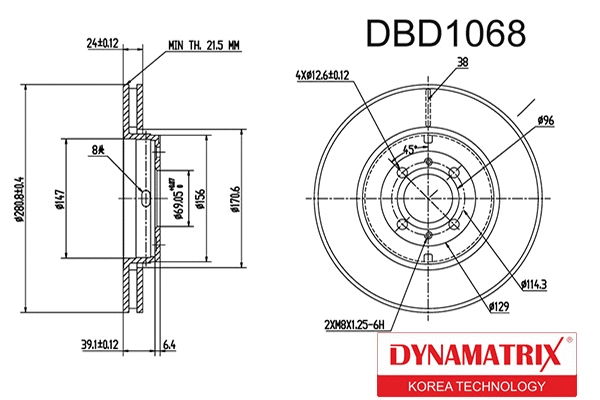 Brake Disc (DBD1068)