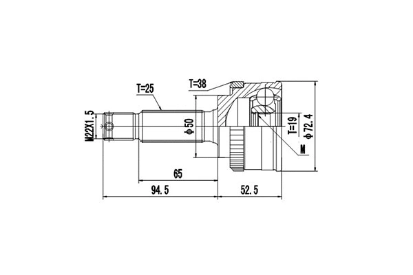 Joint Kit, drive shaft (DCV824004)