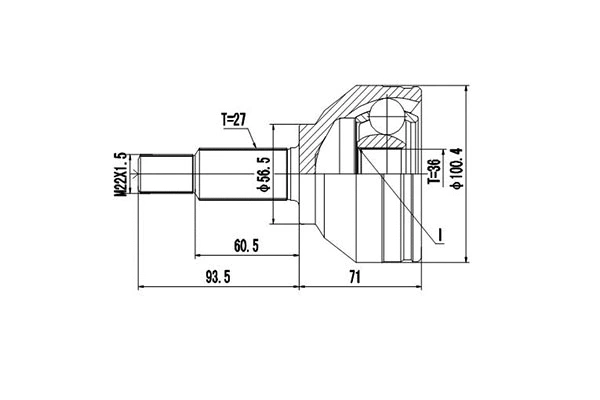 Joint Kit, drive shaft (DCV860005)