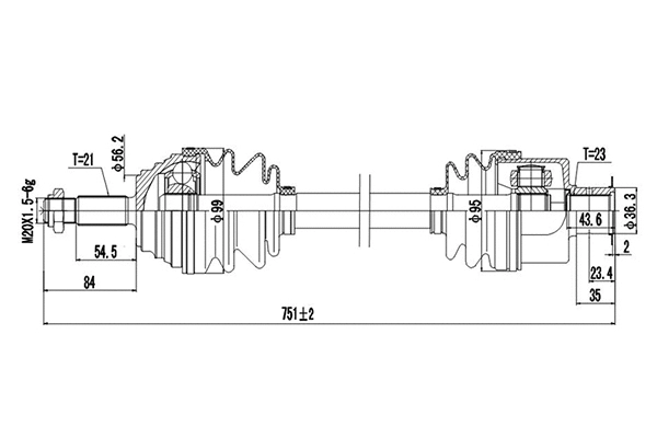 Drive Shaft (DDS250035)