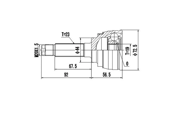 Joint Kit, drive shaft (DCV812006)