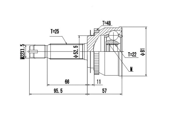Joint Kit, drive shaft (DCV824098)