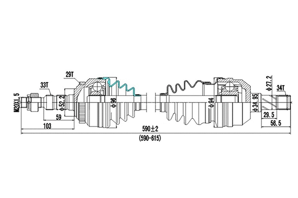 Drive Shaft (DDS244038)