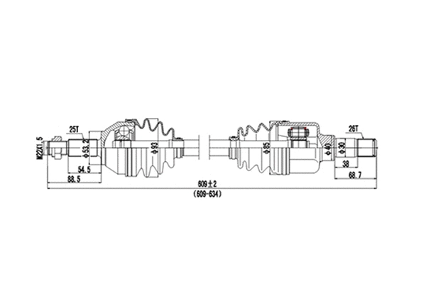 Drive Shaft (DDS218101)