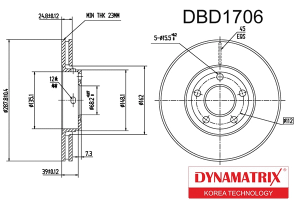 Brake Disc (DBD1706)