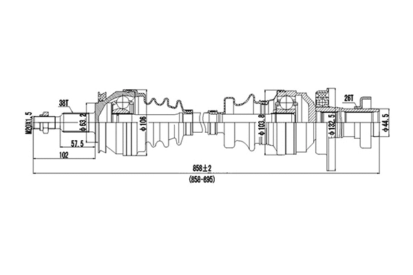 Drive Shaft (DDS203246)