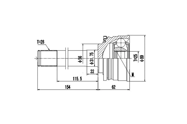 Joint Kit, drive shaft (DCV839027)