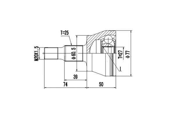 Joint Kit, drive shaft (DCV835026)