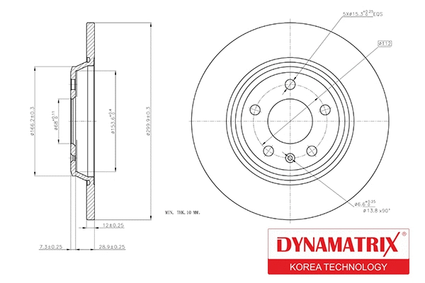 Brake Disc (DBD1666)