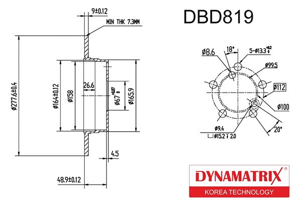 Brake Disc (DBD819)