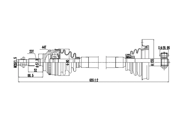 Drive Shaft (DDS250160)