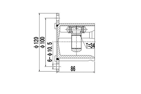 Joint Kit, drive shaft (DCV654004)