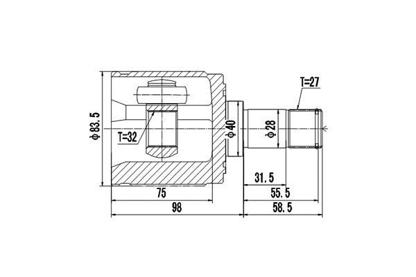 Joint Kit, drive shaft (DCV623009)