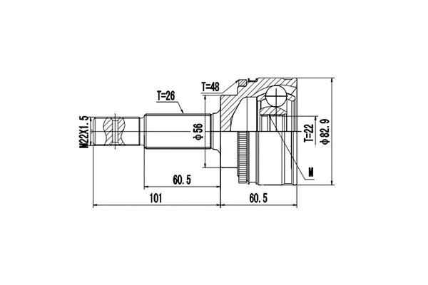 Joint Kit, drive shaft (DCV859028)