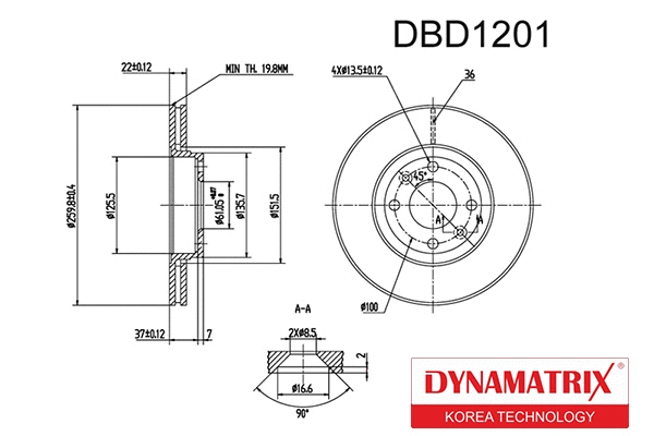 Brake Disc (DBD1201)