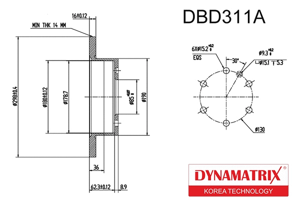 Brake Disc (DBD311A)