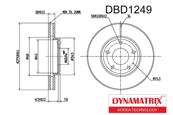 Brake Disc (DBD1249)