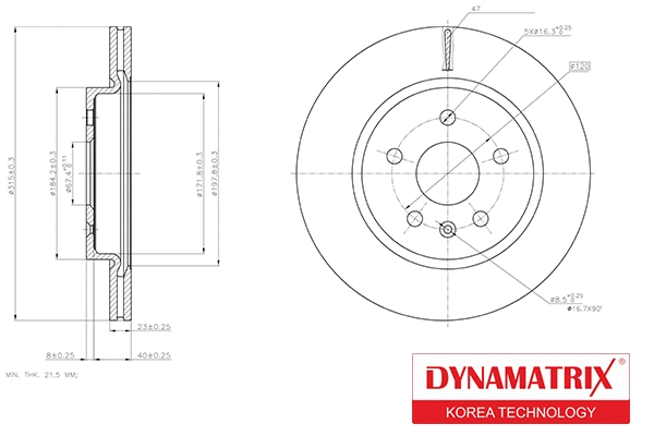 Brake Disc (DBD1805C)