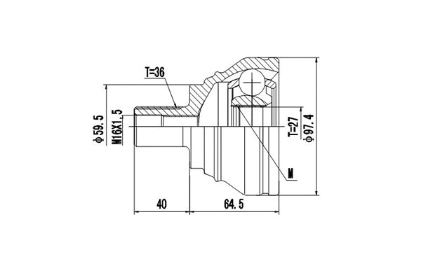 Joint Kit, drive shaft (DCV861045)