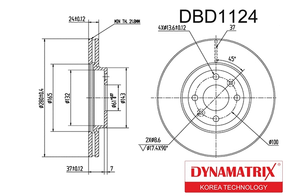 Brake Disc (DBD1124)