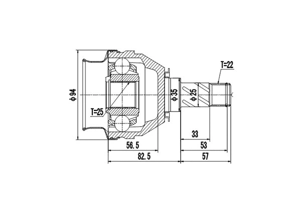 Joint Kit, drive shaft (DCV699026)
