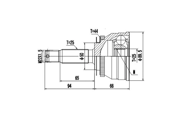 Joint Kit, drive shaft (DCV824038)