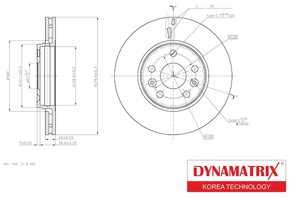 Brake Disc (DBD1733)