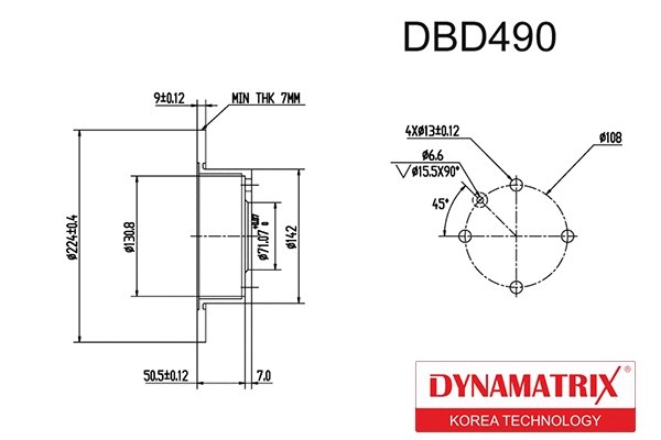 Brake Disc (DBD490)