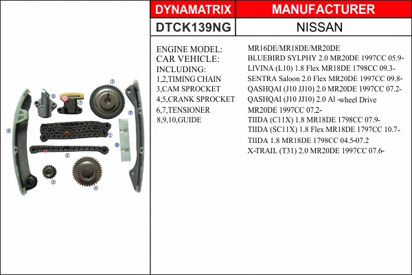 Timing Chain Kit (DTCK139NG)