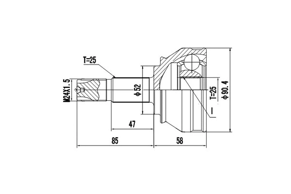 Joint Kit, drive shaft (DCV817012)