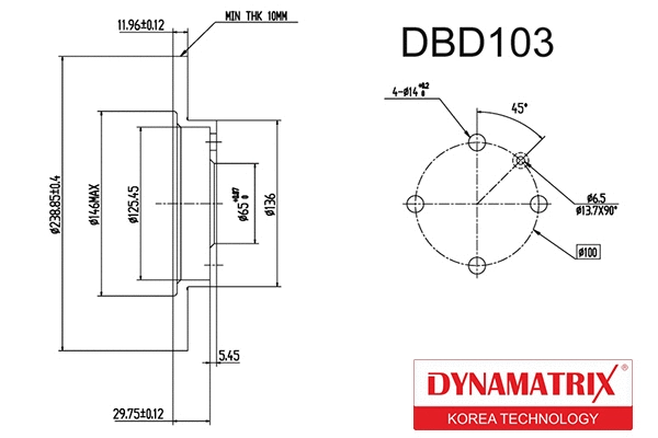 Brake Disc (DBD103)