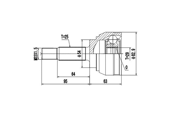 Joint Kit, drive shaft (DCV839021)