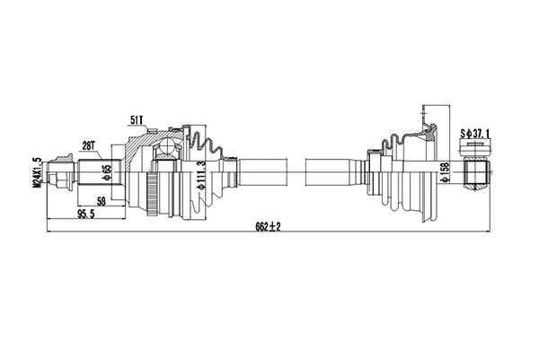 Drive Shaft (DDS250166)