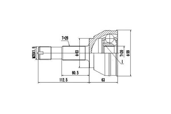 Joint Kit, drive shaft (DCV810012)