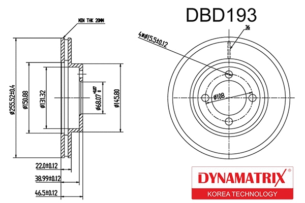 Brake Disc (DBD193)